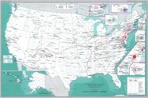 Map of the USA - Historic Sites