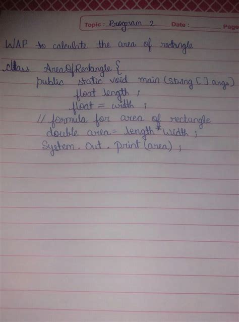 Write a program Calculate perimeter and area of rectangle - Brainly.in