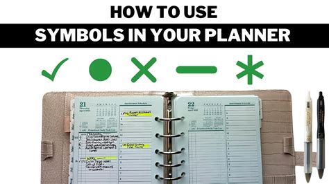 How to use symbols in your planner – TonyaPlans