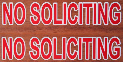 Buy Rayna Creations 2X Premium and Best reviewed NO Soliciting Sticker ...
