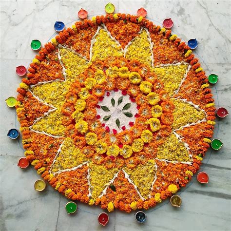 3 How to Make Flower Rangoli Steps To Guide You Through To A Great ...