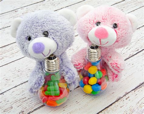 Fillable Light Bulb Containers, 24 Pack – Clear Plastic Candy Jars ...