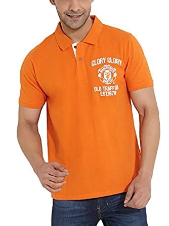 Buy Manchester United Men Polo Neck T-Shirt 8907130022105 at Amazon.in