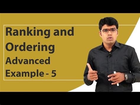 Ranking and Ordering - Advanced Example - 5 - TalentSprint Video ...