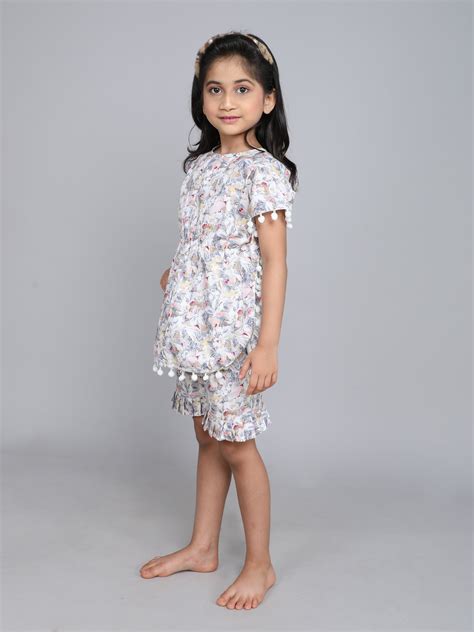 Cotton Floral Print Co-ord Set – Little Clothings