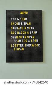 Image result for Monty Python Spam Menu