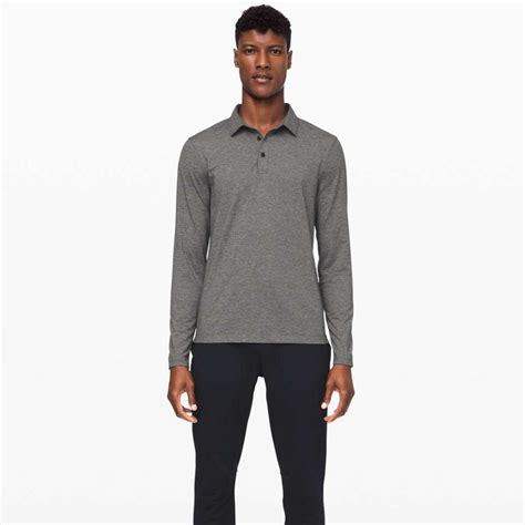 Polos Lululemon Lululemon Men's Tech Pique White Polo Athletic Polos