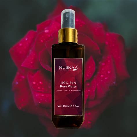 NUSKAA 100% Pure Organic Rose Water (100 ML) – Nuskaa