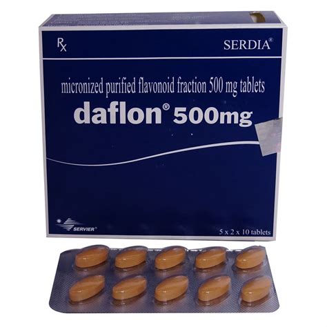 Daflon 500 mg Tablet | Uses, Side Effects, Price | Apollo Pharmacy