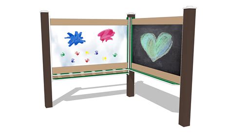 4' Wide Paint & Magnetic Chalkboard Dry Erase Panel
