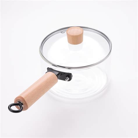 Buy Kuber Industries Borosilicate Glass 1.45L Saucepan with Lid ...