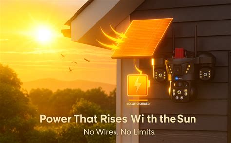 Buy Maizic Smarthome 5MP×3 4G SIM Solar Triple Lens Outdoor CCTV Camera ...