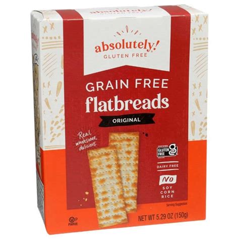 Absolutely Gluten Free Grain Free Flatbreads Original -- 5.29 oz - Vitacost
