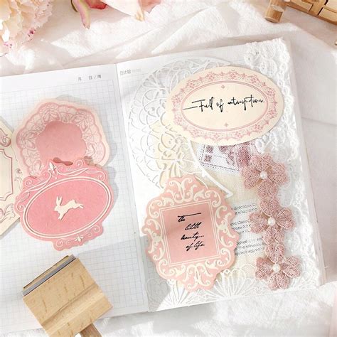 InfeelMe 1 Box 30 Sheets Vintage Artistic Relief Style Material Paper ...