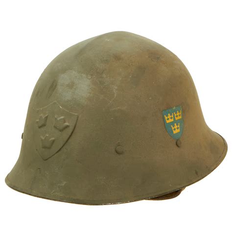 Original Swedish WWII M21 High Top Steel Helmet – International ...
