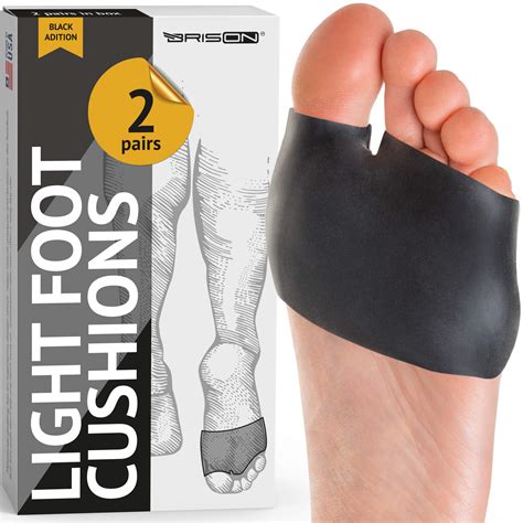 Metatarsal Pads Ball of Foot Cushions - Soft Gel Forefoot Sleeves ...