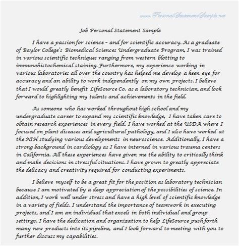 Image result for How to Write Job Application Statement