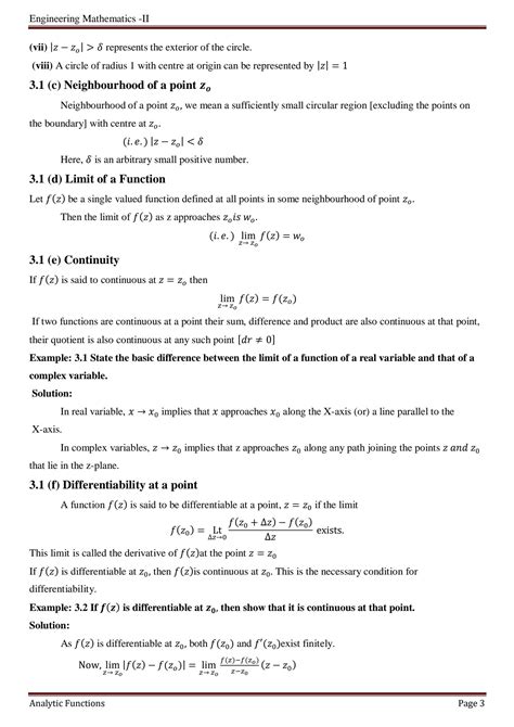 Analytic Function in Engineering Mathematics 的图像结果