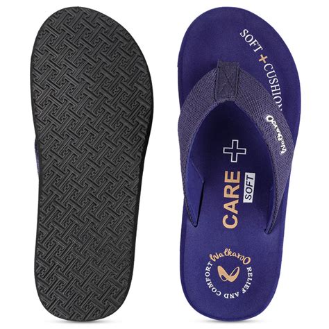 Shop Men's Care Plus Flip-Flop Navy Blue (WH3816) Online – Walkaroo ...