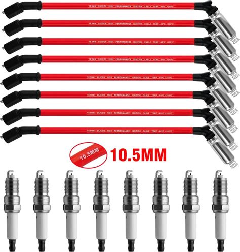 CNPAPC 10.5mm 48322r Spark Plug Wires * 8 (red) + 19299585 India | Ubuy