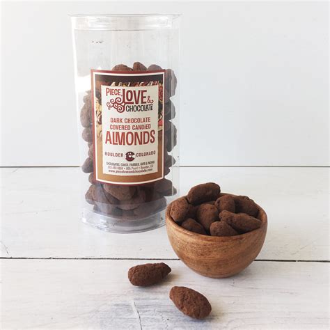 Chocolate Covered Candied Almonds | Chocolate Gifts by Piece, Love ...