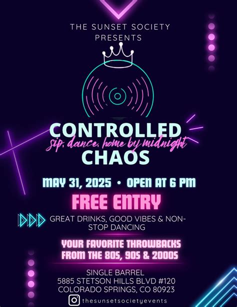 Controlled Chaos: The Ultimate Early Night Out, Single Barrel Bar and ...