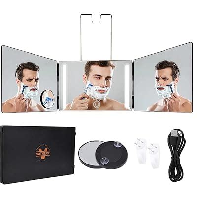 Buy Vathery Self Haircut Mirror with Lights, 3 Way Mirror for Self Hair ...
