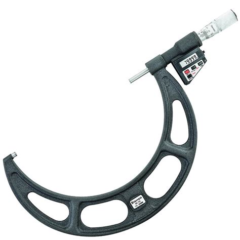 Starrett 733MEXFLZ-50 LCD Outside Micrometer, Friction Thimble, Lock ...