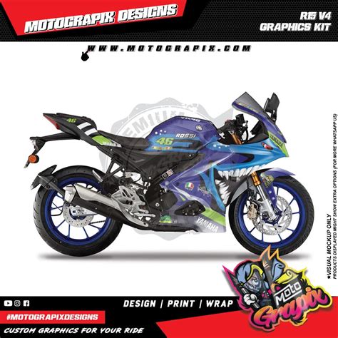Motograpix Designs Yamaha R15 V4 Kit 6 : Amazon.in: Car & Motorbike