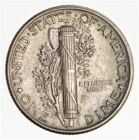 Ch AU/Unc 1944 Mercury Liberty Dime - 90% Silver - High Grade ...