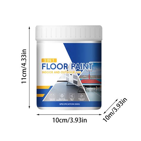 Yatlte Quick-Dry Water-Based Floor Paint, Porch and Floor Interior ...
