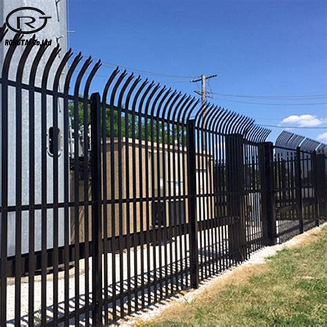 Powder Coated Galvanized Steel Pressed Spear Top Security Square Tube ...