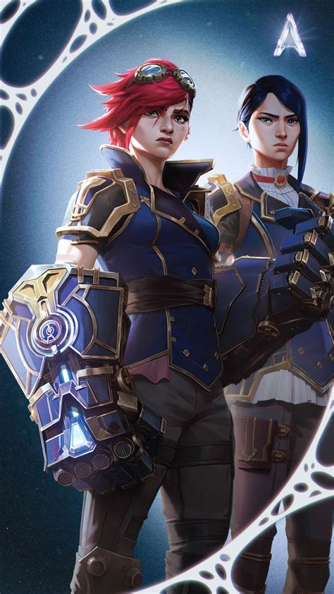 Vi & Caitlin Wallpaper Mobile| Arcane | Vi league of legends, League of ...