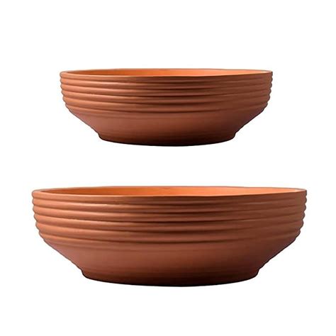 Lasaki Camry Ginger Set of 2 Ceramic Pots for Indoor Plants, Planters ...