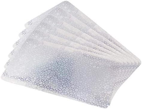 Kuber Industries PVC 6 Piece Refrigerator Drawer Mat Set - White ...