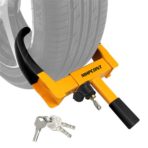 Amazon.com: Wheel Lock Universal Trailer Wheel Lock Adjustable Security Tire Boot Lock Anti ...