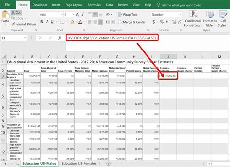 VLOOKUP Examples 的图像结果