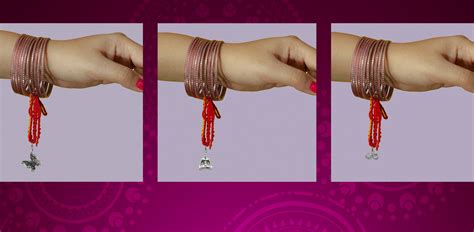 Silver Lumba Rakhis for Bhabhis