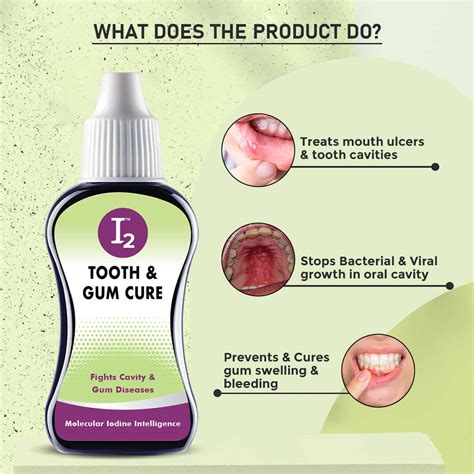 Buy I2CURE TOOTH & GUM CURE PREVENTS GUM SWELLING, BLEEDING & INFECTIONS - 20ML Online & Get ...
