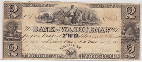 2 Dollars (Bank of Washtenaw - Michigan) - United States – Numista