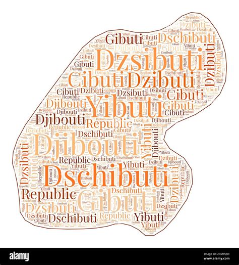 Djibouti vector map hi-res stock photography and images - Alamy