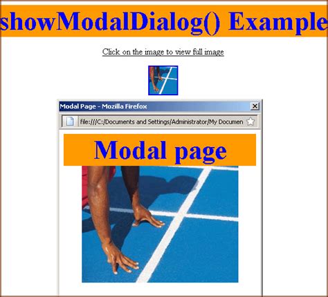 JavaScript showModalDialog method