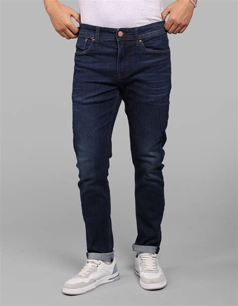 Dark Blue Low-Rise Ankle Length Stretch Jeans – ROOKIES
