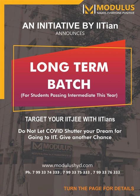 MODULUS - Education Coaching, Prefoundation Iit Modulus Hyderabad