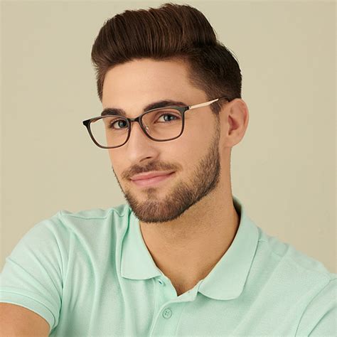 Buy Brown Tortoise Matte Gold Brown Full Rim Rectangle Lenskart Air ...