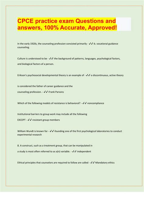 CPCE practice exam Questions and answers, 100% Accurate, Approved ...