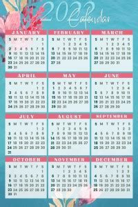 2022 Calendar Sticker Poster|Calendar Sticker Poster For Bedroom ...
