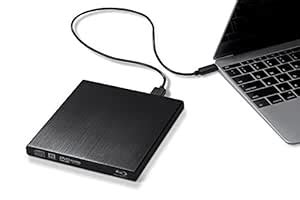 aPrime USB-C & USB 3.0 External Metallica CD DVD Blu-ray RW SuperDrive ...