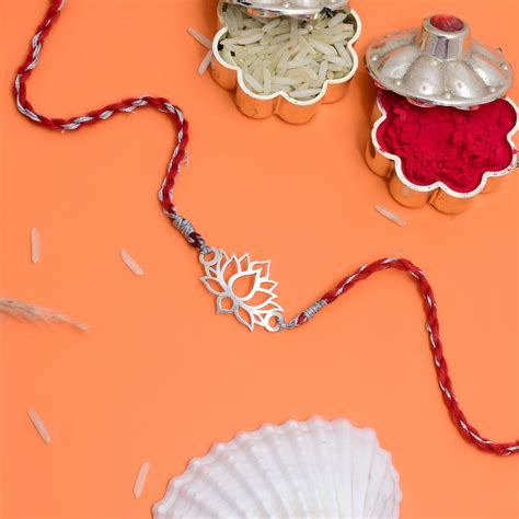 Lotus Silver Rakhi – KYAT