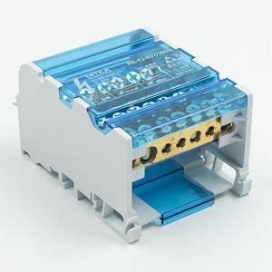 ME-FJ407/100B Modularni razdelni blok sa poklopcem (klema) PLAVA max ...
